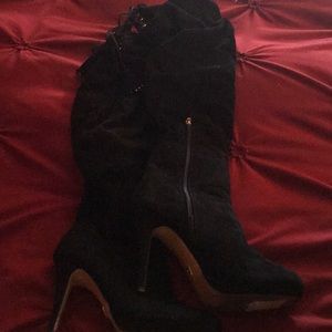 Stunning size 8 Thalia sodi knee-high black boots